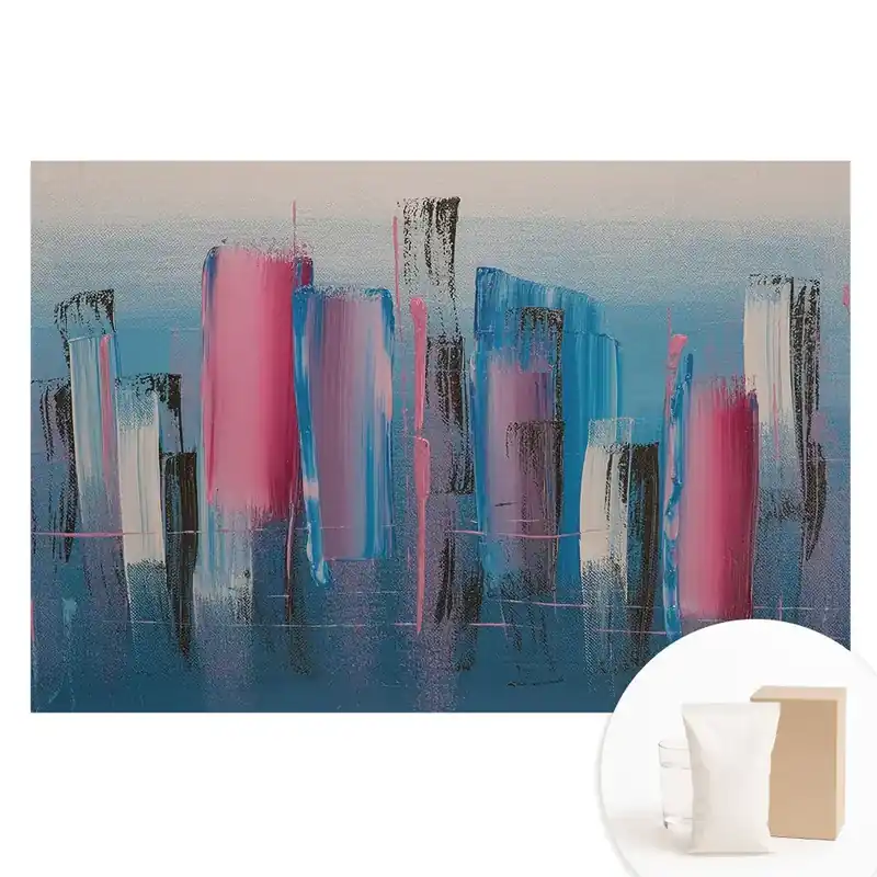 Tapet fotomural nețesut cu dungi abstracte colorate Ofertă specială