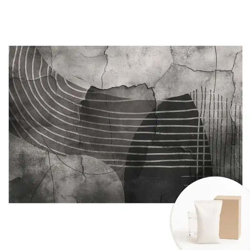 Reducere de preț Tapet foto pe material nețesut cu model geometric abstract modern