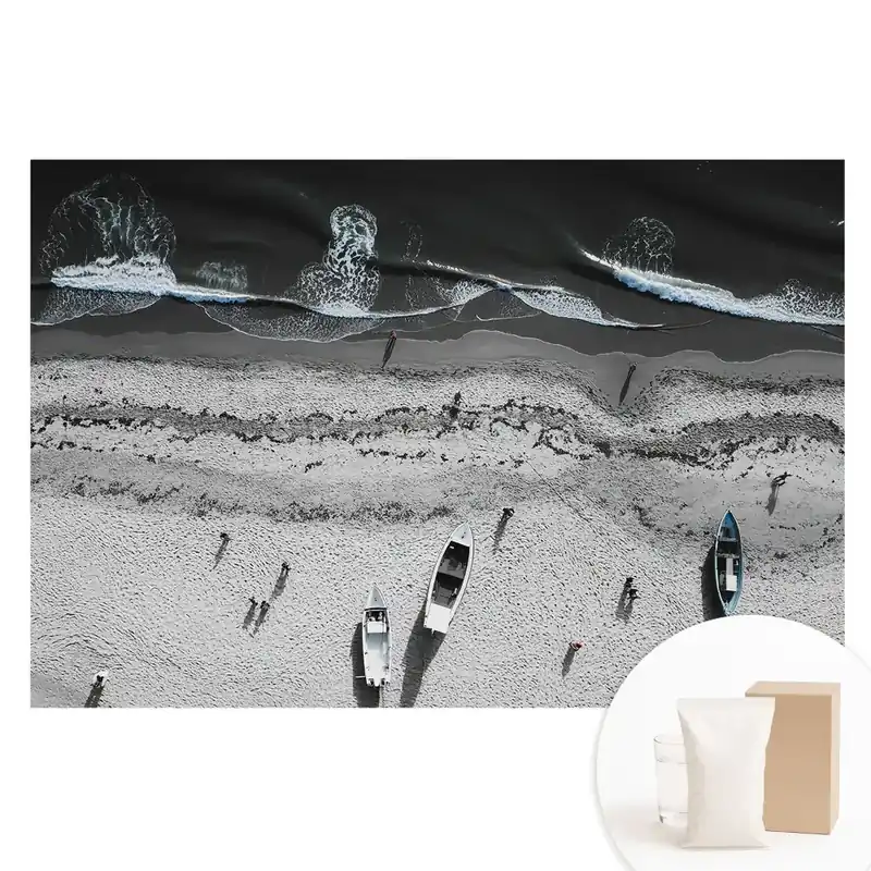 Preț redus Fototapet din material nețesut cu peisaj de plajă și mare