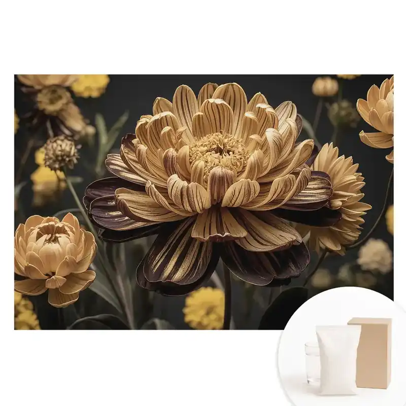 Ofertă Fototapet din material nețesut cu imprimeu floral în stil clasic