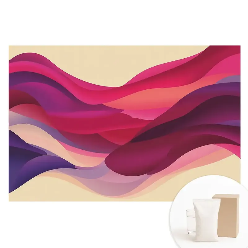 Ultima șansă Tapet nețesut cu model abstract și valuri colorate
