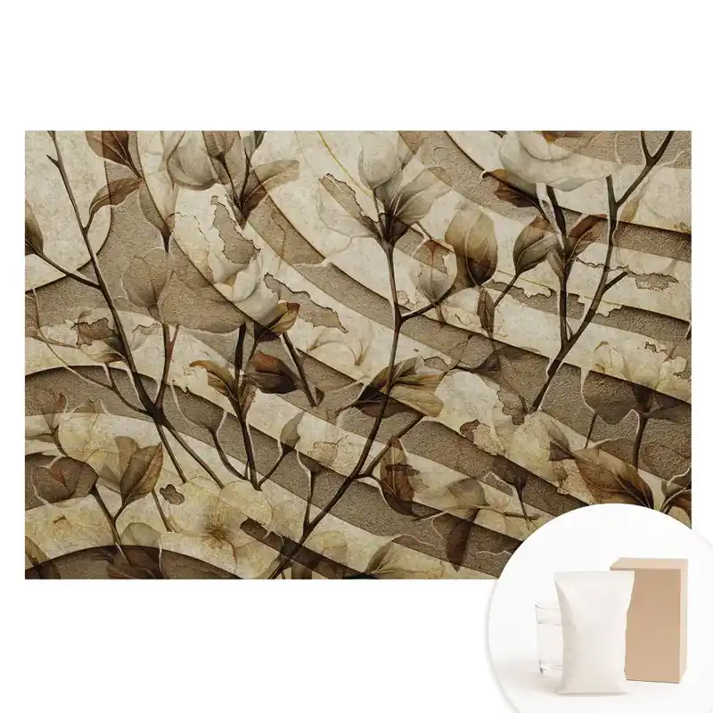 Tapet fotomural pe material nețesut cu motiv vegetal elegant Reducere extra