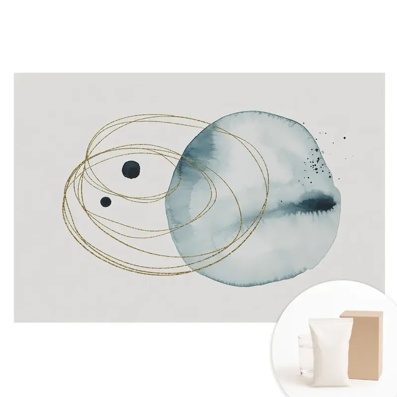 Ultima șansă Tapet nețesut cu model abstract delicat pentru un decor armonios și modern