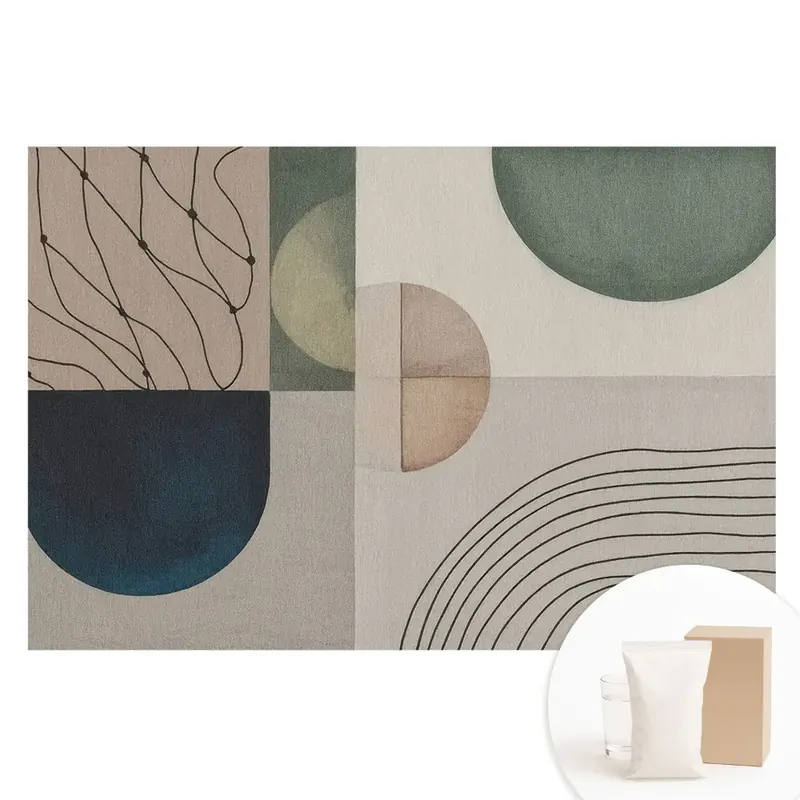 Tapet fotomural nețesut cu abstracție geometrică modernă Cel mai bun preț