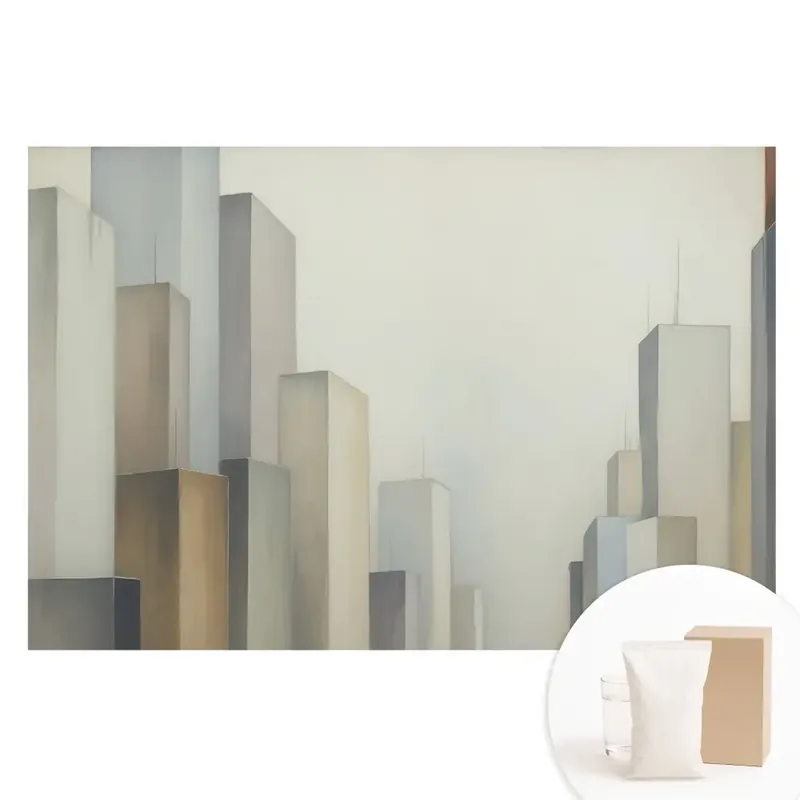 Tapet fotografic din material nețesut cu panoramă modernă a orașului Noutate