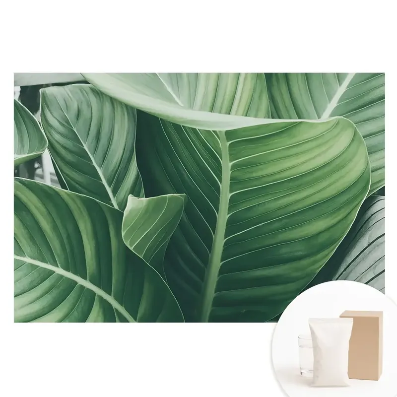 Bestseller Tapet nețesut cu model de frunze verzi pentru un decor natural și modern