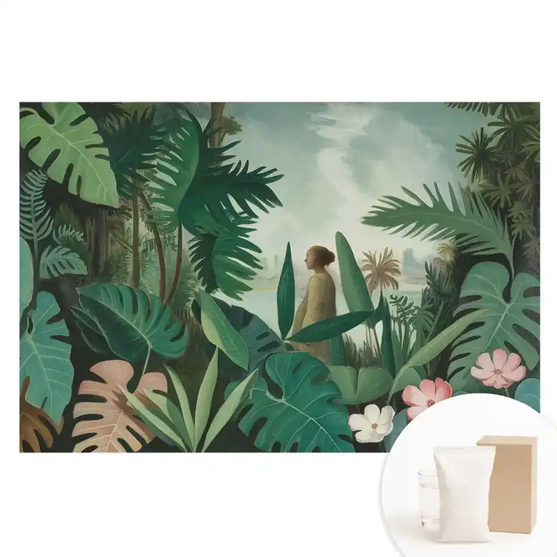 Reducere extra Fototapet din material nețesut cu imprimeu Armonie a plantelor în peisaje tropicale