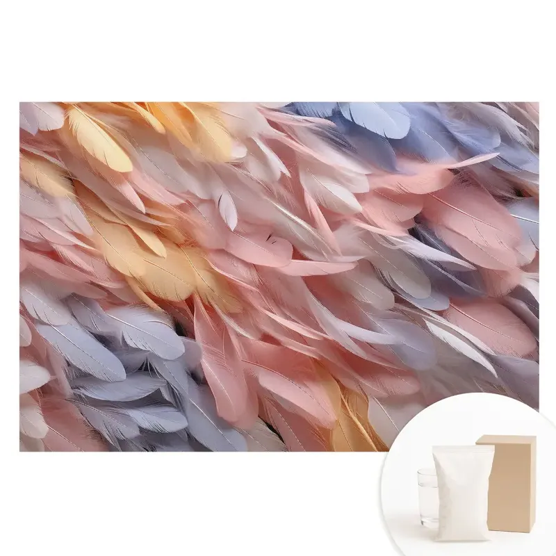 Tapet fotomural pe material nețesut Lejeritatea penelor pastelate Plată securizată