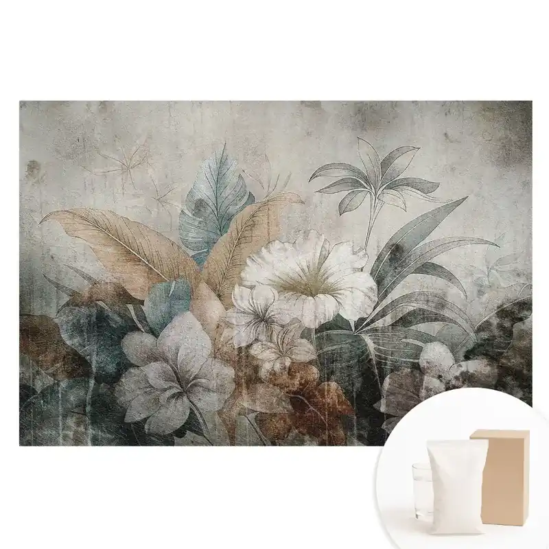 Mai ieftin Tapet fotomural din material nețesut cu aranjament floral rustic