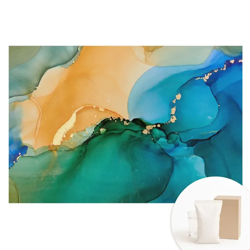 Ultima șansă Tapet foto mare pentru perete cu tranziții și forme abstracte de culoare
