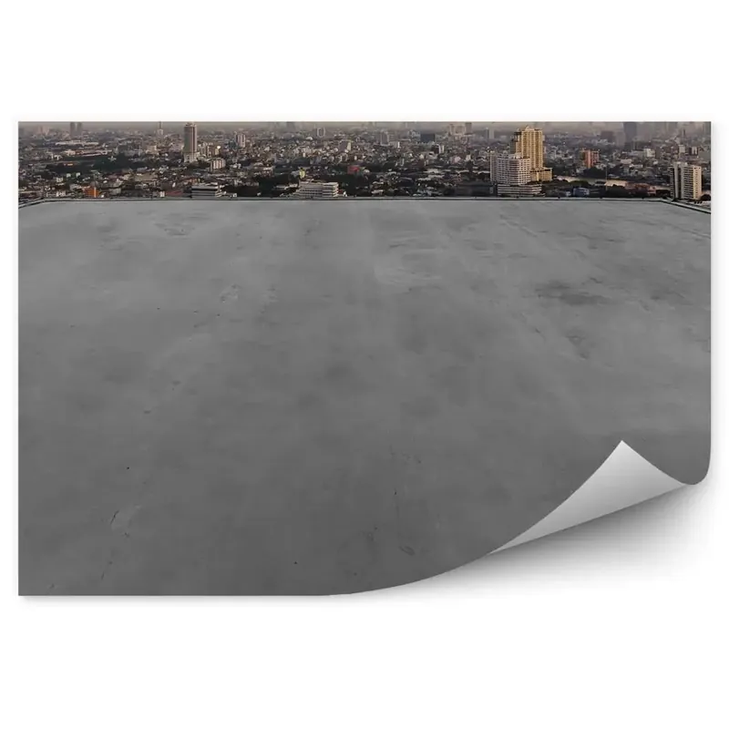 Fototapet vintage Vedere A Terasei Zgârie-Norii Orașului De Pe Clădire Cumpără acum