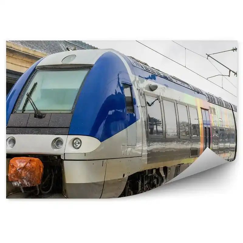 Fototapet vintage Gara regională în zăpadă de iarnă Preferatul clienților