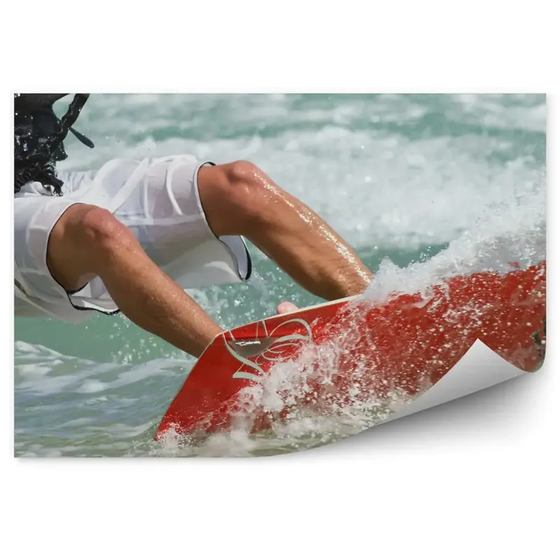 Fototapet vintage Kitesurfing ocean sport Doar azi