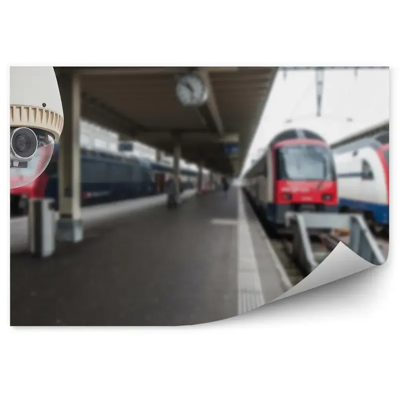 Noutate Fototapet pentru perete Cameră CCTV la gară