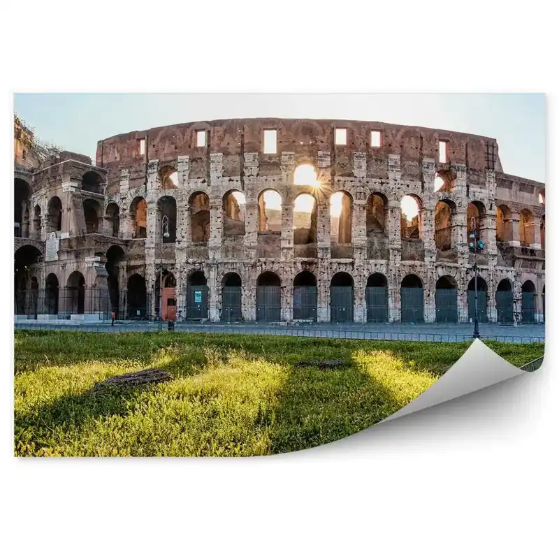 Reducere specială Decor fototapet Ruine monument monument de primăvară Roma Colosseum