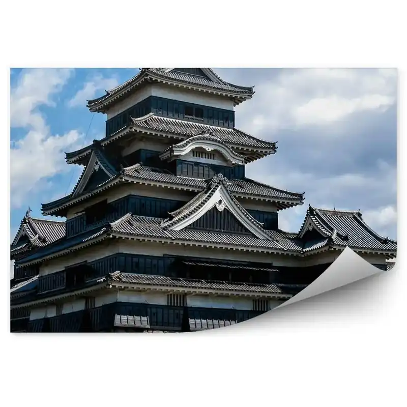 Fototapet perete castelul Matsumoto Japonia arhitectură asiatică Expediere rapidă