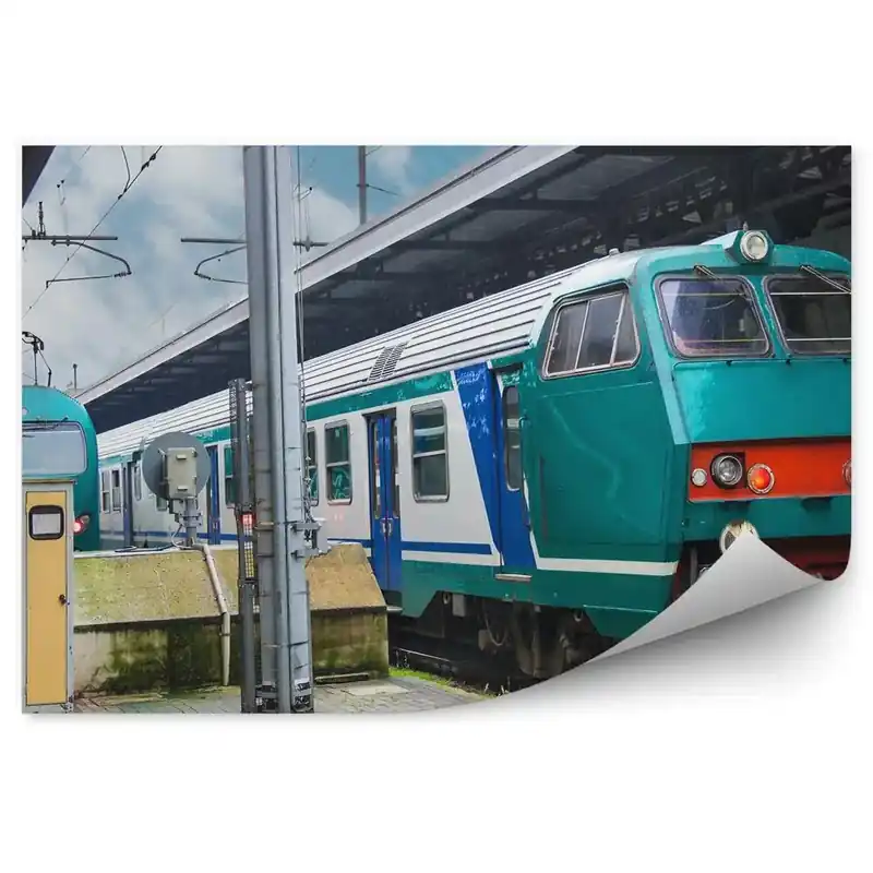 Decor fototapet Italia gară de tren stație de tren oprire tren Livrare expres