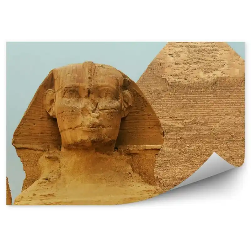 Fototapet pentru perete Close-up al feței Sfinxului clădire antică Discount