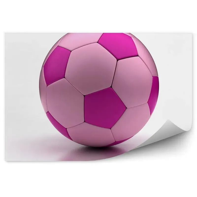 Fototapet pentru perete Minge de fotbal roz Cumpără online