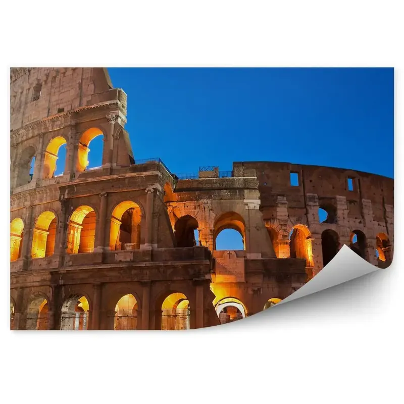 Ieftin Fototapet crepuscul Colosseum lumini clădire