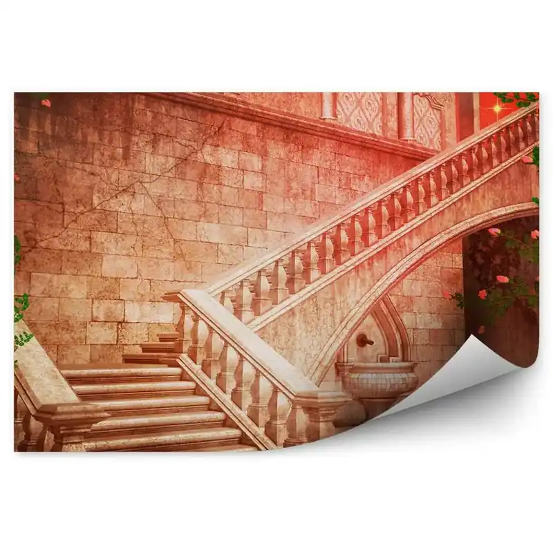 Decor fototapet Castelul scărilor de fantezie plante de scări Vezi acum