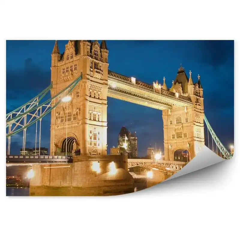 Decor fototapet Noaptea iluminată faimosul Tower Bridge Reduceri