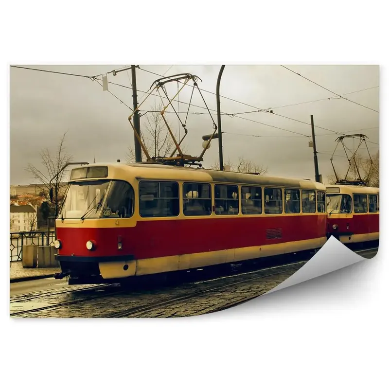 Reducere Fototapet Tramvai în Praga