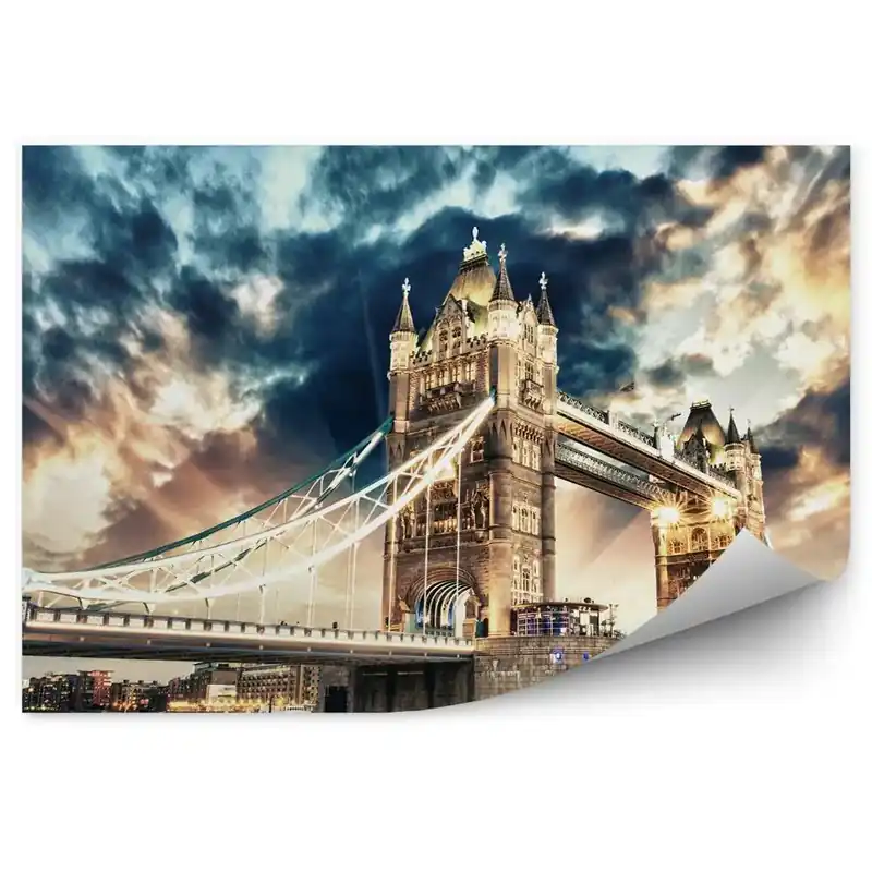 Fototapet pentru perete Culori frumoase culori faimos pod celebru uk Noutate