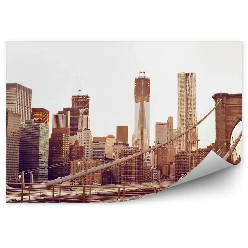 Fototapet pentru perete Oraș clădiri arhitectură Brooklyn Bridge Ofertă limitată