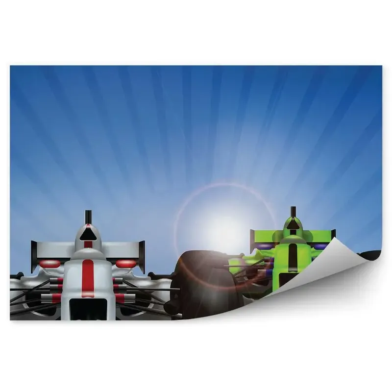 Premium Fototapet pentru perete Mașină colorată de Formula 1 rutier