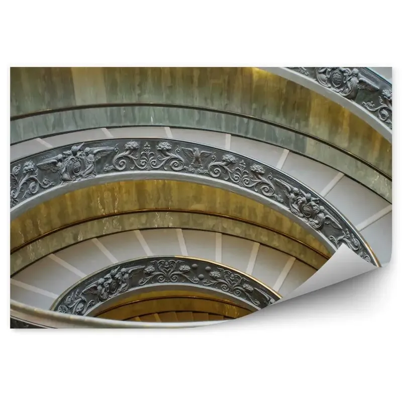 Fototapet pentru perete Scară în spirală decorată cu Vaticanul Ofertă exclusivă