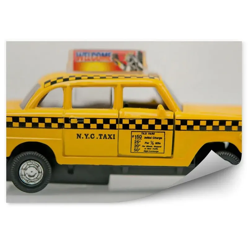 Cumpără acum Decor fototapet Machetă a unui taxi galben