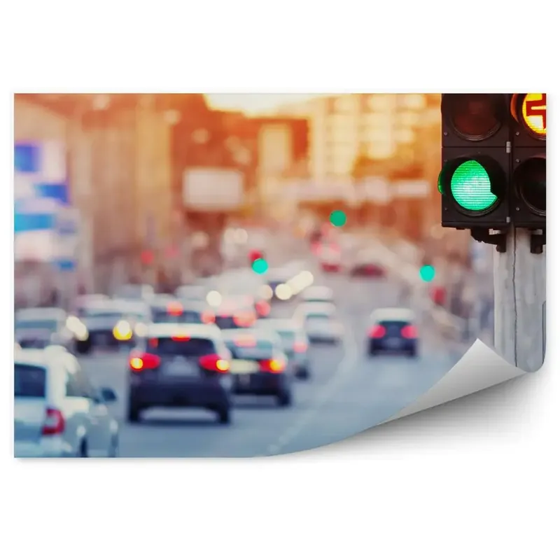 Preferatul clienților Fototapet pentru perete Trafic auto pe străzi