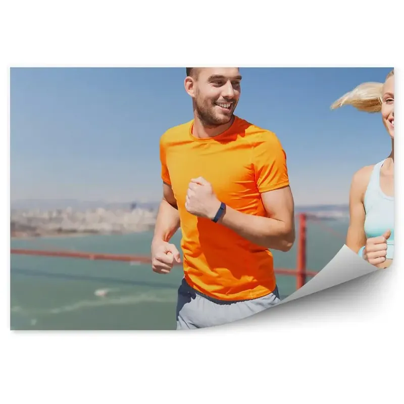 Reducere specială Fototapet pentru perete Cuplu Golden Gate oraș ocean deal