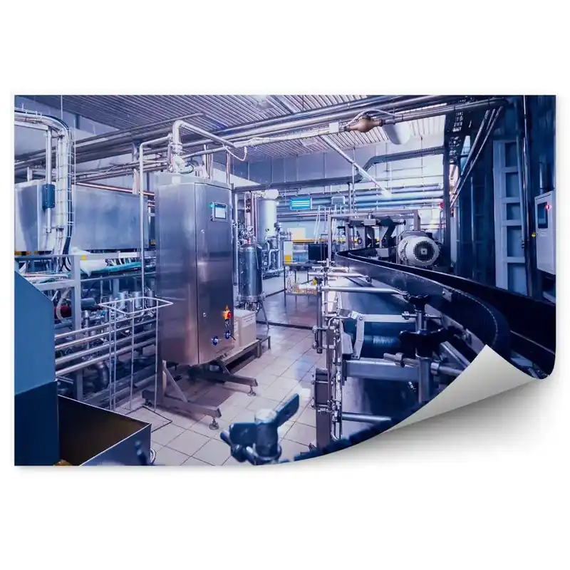 Vezi acum Fototapet pentru perete Bandă de producție în interiorul fabricii