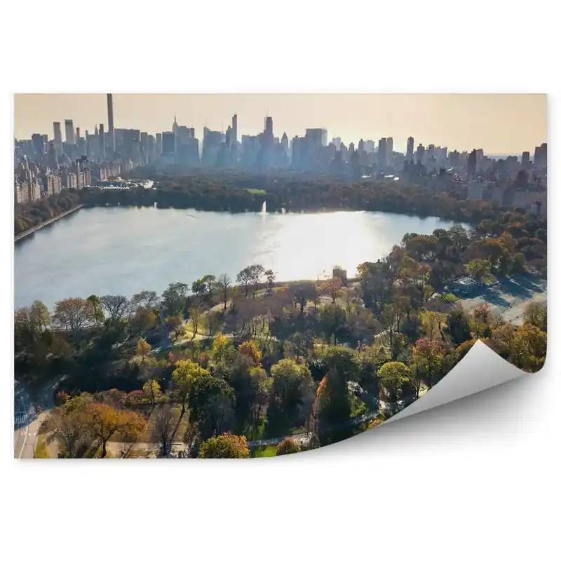 Fototapet perete Parc lac New York New York vedere din ochi de pasăre Ofertă specială