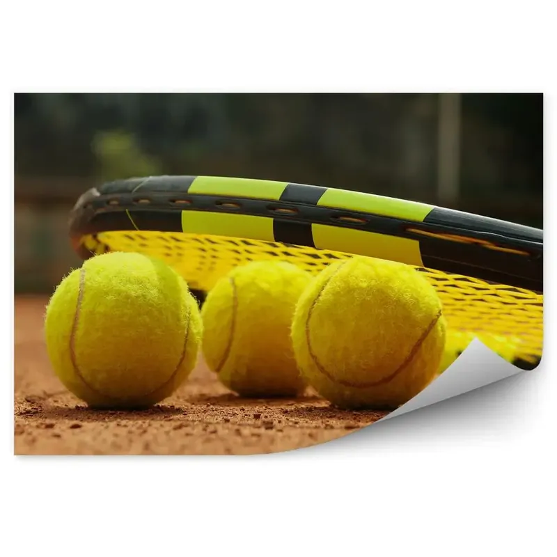 Ofertă specială Fototapet Teren de tenis cu rachetă cu minge