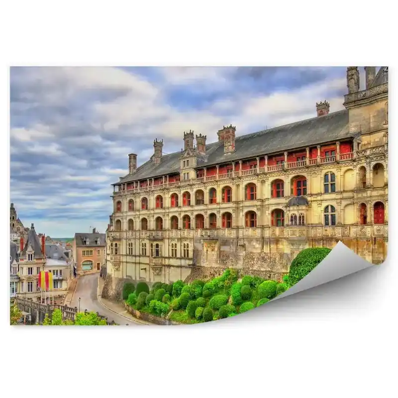 Fototapet vintage Castel în Valea Loirei Franța Mai ieftin
