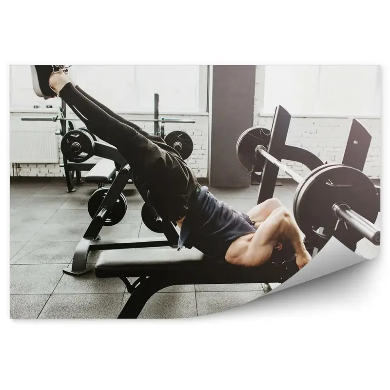 Fototapet pentru perete Sport de exerciții de gimnastică cu gantere Nu rata