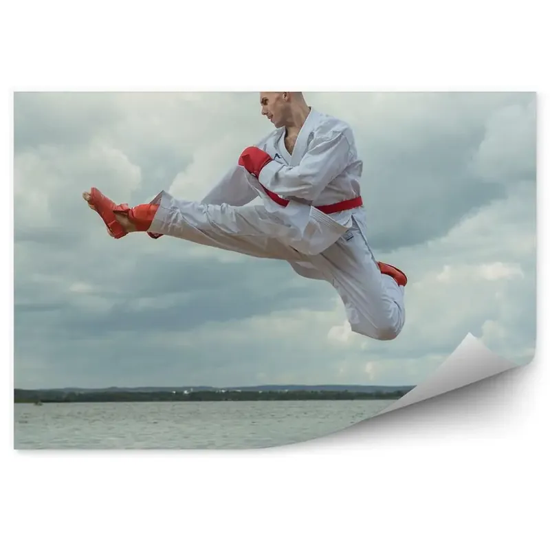 Popular Fototapet pentru perete Salt karate kimono kimono ocean cer nori