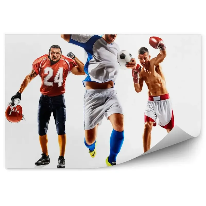 Fototapet perete Colaj de sporturi fotbal fotbal american fotbal american box Ofertă de sezon