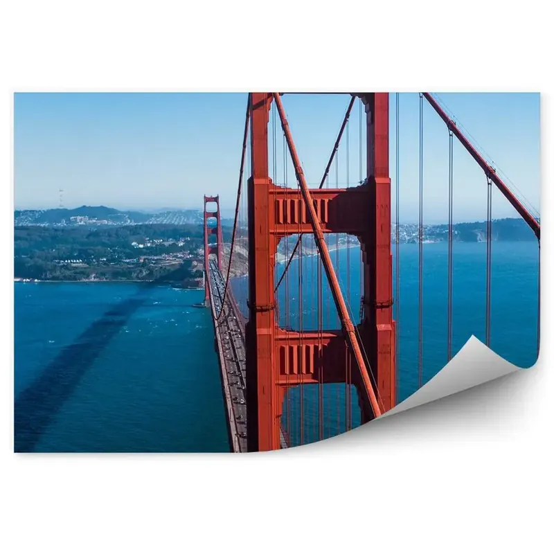 Fototapet pentru perete Golden Gate Statele Unite ale Americii podul albastru apă cerul insula Reduceri