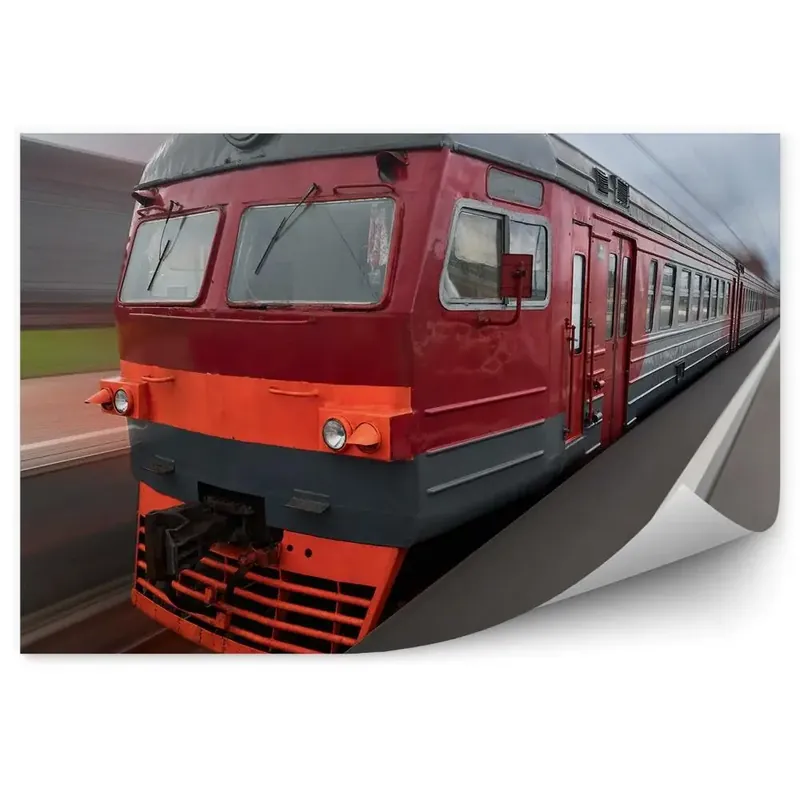 Fototapet pentru perete Tren electric vechi al căilor ferate rusești Preferatul clienților
