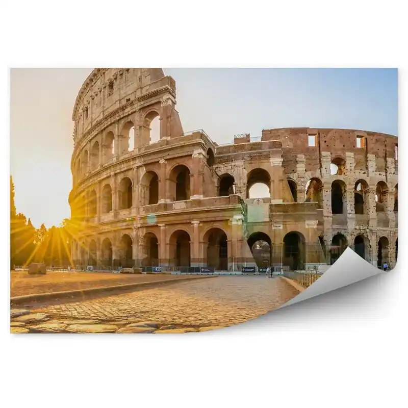 Decor fototapet Drumul spre Colosseum monumente de arhitectură Cumpără acum