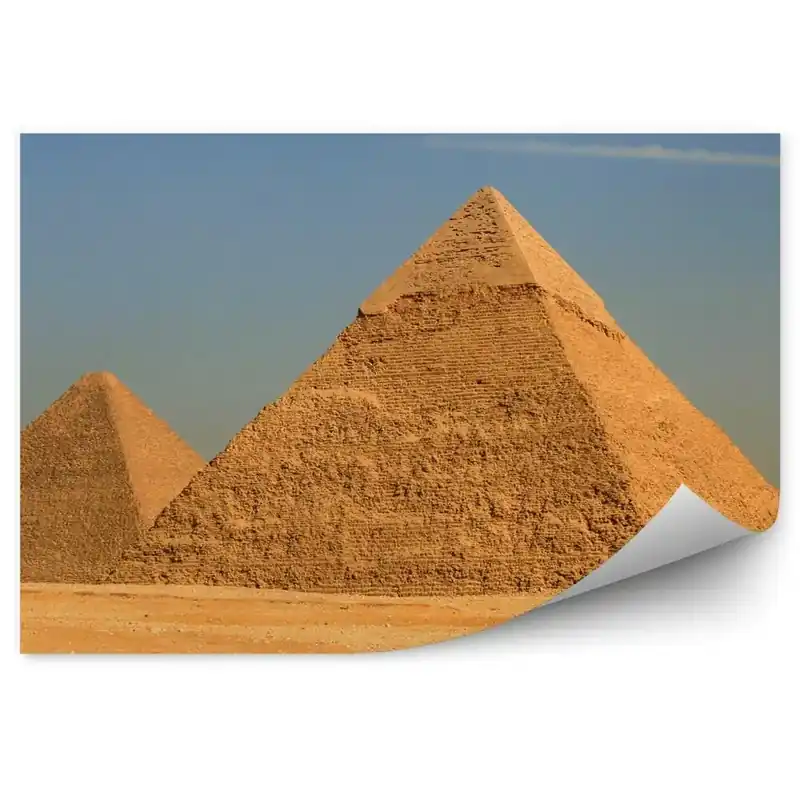 Vezi acum Decor fototapet Piramidele de la Giza bărbați cai