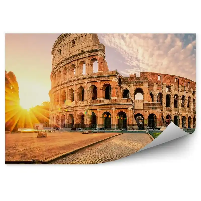Ofertă limitată Fototapet perete Soare de dimineață Italia clădiri de oraș