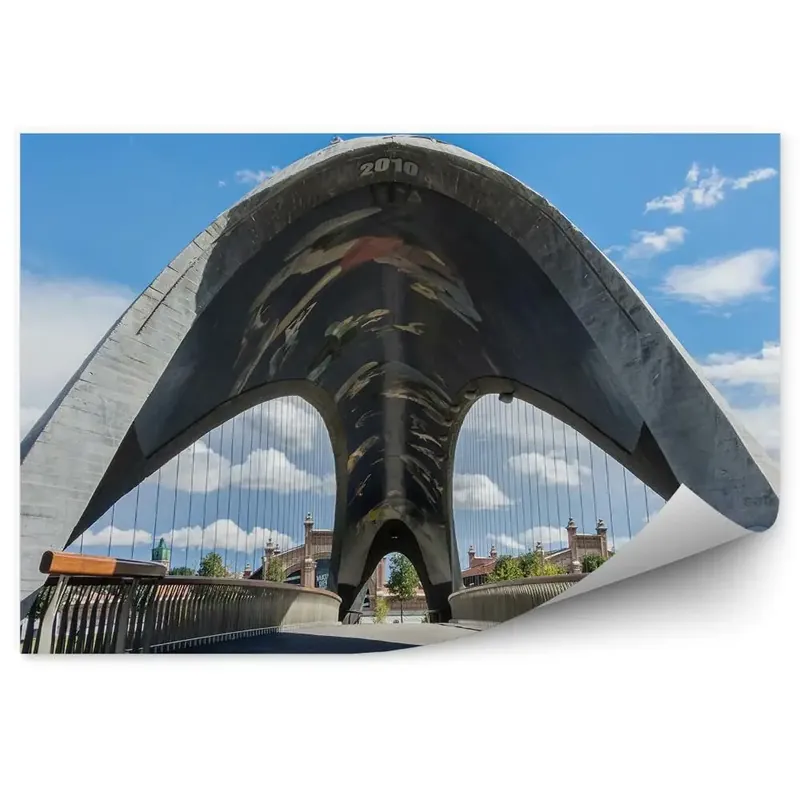 Fototapet perete Gemeni pod peste râu tunel de artă Ofertă specială
