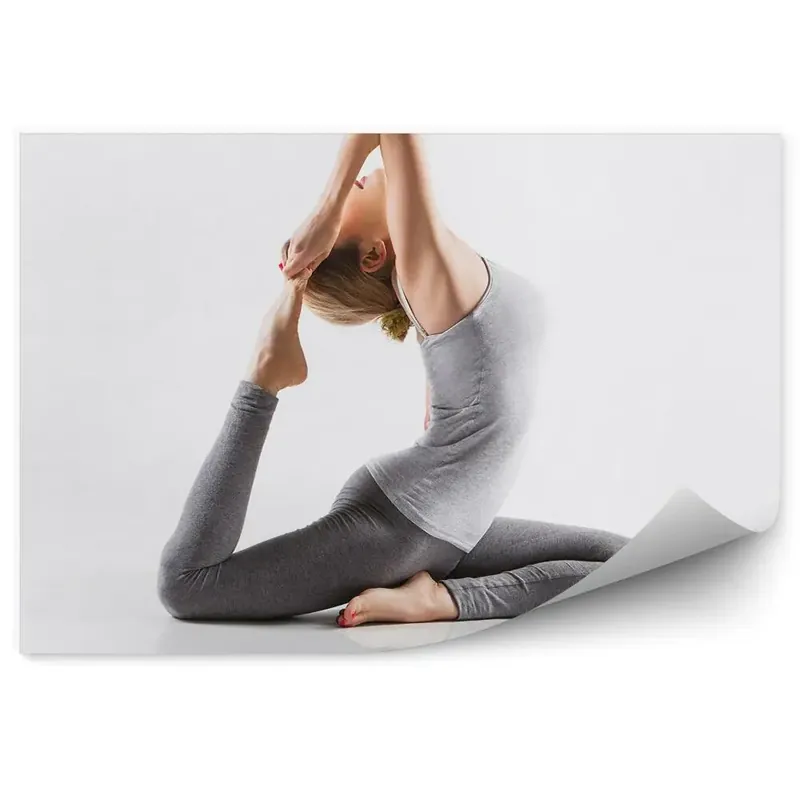 Doar azi Fototapet pentru perete Stretching exercițiu femei yoga
