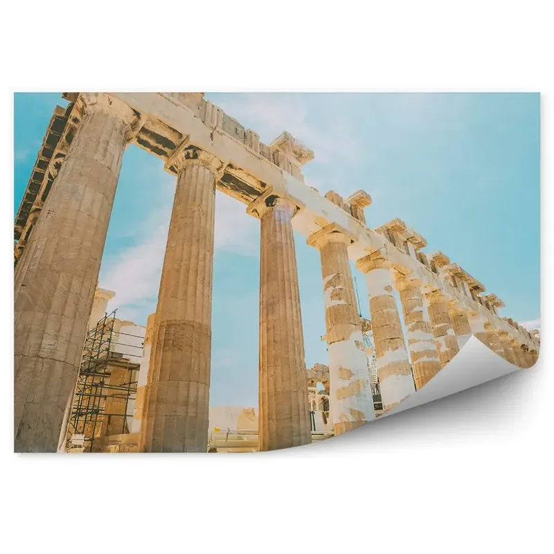 Fototapet vintage Acropole văzută dinspre ruinele templului Reducere extra