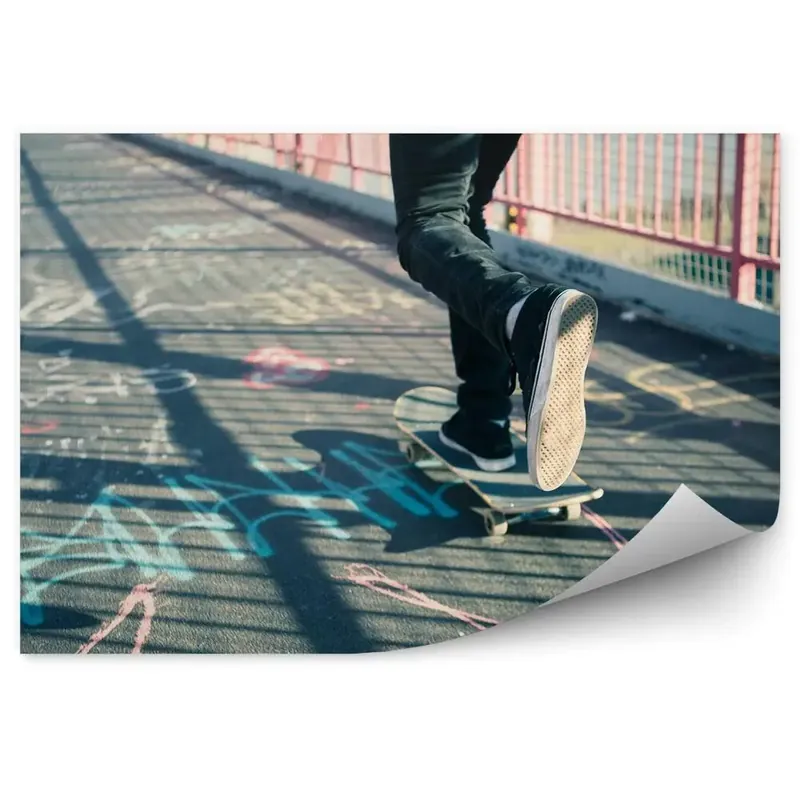 Vezi acum Fototapet Pod graffiti skateboard adolescent